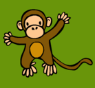 Dibujo Mono pintado por lucy