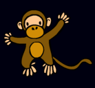 Dibujo Mono pintado por changuita