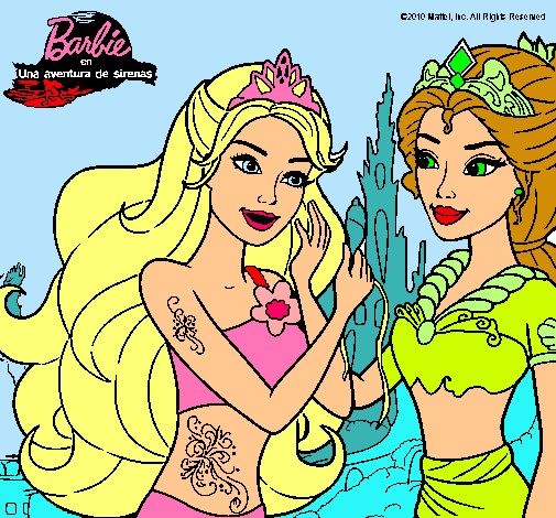 Barbie se despiede de la reina sirena