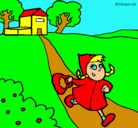 Dibujo Caperucita roja 3 pintado por playmobil