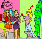 Dibujo Barbie de compras con sus amigas pintado por xuliyah99