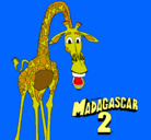 Dibujo Madagascar 2 Melman pintado por melman