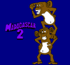 Dibujo Madagascar 2 Manson y Phil pintado por chagosw
