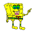 Dibujo Bob Esponja pintado por ester