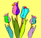 Dibujo Tulipanes pintado por zarit