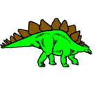 Dibujo Stegosaurus pintado por paco
