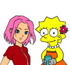 Dibujo Sakura y Lisa pintado por laa-Dulciinea