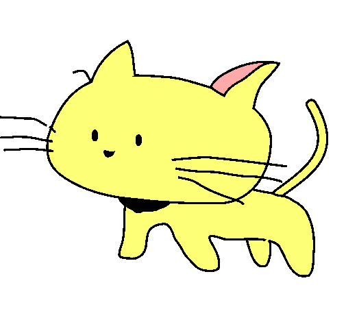 Dibujo Cría de gato pintado por moruza