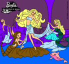 Dibujo Barbie con sirenas pintado por 123456789101112
