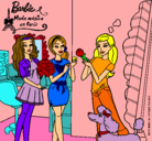 Dibujo Barbie de compras con sus amigas pintado por MELANIE1407