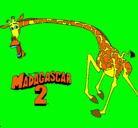 Dibujo Madagascar 2 Melman 2 pintado por davilongo