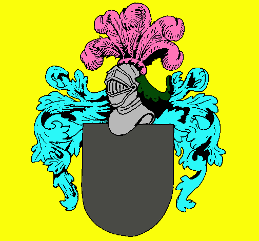 Escudo de armas y casco