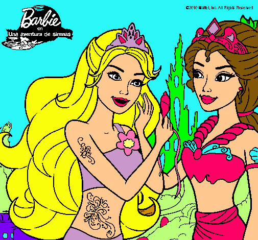 Barbie se despiede de la reina sirena