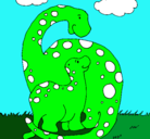 Dibujo Dinosaurios pintado por ROMMEL