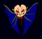 Dibujo Vampiro terrorífico pintado por v900
