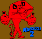 Dibujo Madagascar 2 Alex pintado por GONZALO