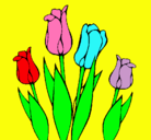 Dibujo Tulipanes pintado por CECILIATHEBEST
