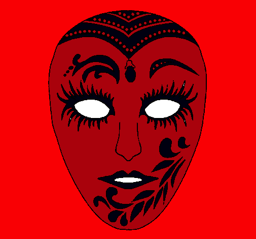 Dibujo Máscara pintado por SHEYLA