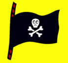 Dibujo Bandera pirata pintado por ABIMELEC