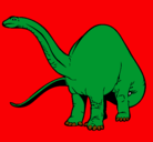 Dibujo Braquiosaurio II pintado por tomas