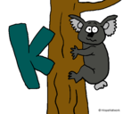 Dibujo Koala pintado por Arely