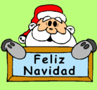 Dibujo Feliz Navidad pintado por seira