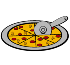 Dibujo Pizza pintado por h0bdd