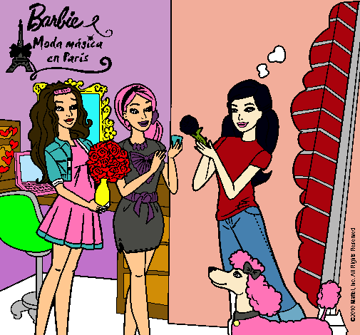 Barbie de compras con sus amigas