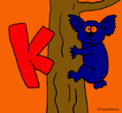 Dibujo Koala pintado por titi