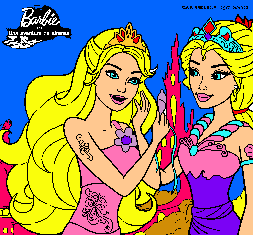 Barbie se despiede de la reina sirena