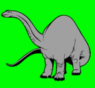Dibujo Braquiosaurio II pintado por brallan