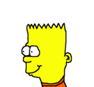 Dibujo Bart pintado por fransin