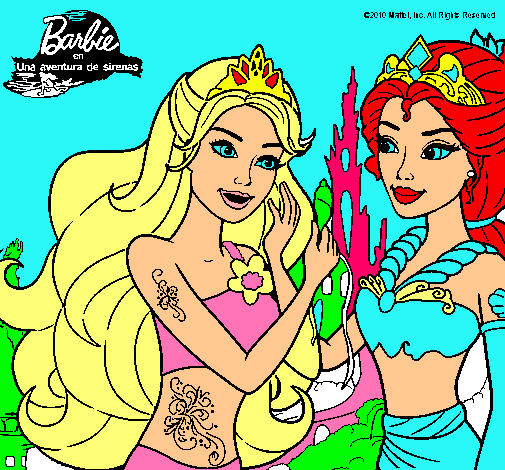 Barbie se despiede de la reina sirena