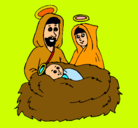 Dibujo Natividad pintado por bicho