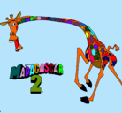 Dibujo Madagascar 2 Melman 2 pintado por jirafaa