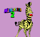 Dibujo Madagascar 2 Marty pintado por andersonorellan