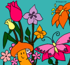 Dibujo Fauna y flora pintado por michu