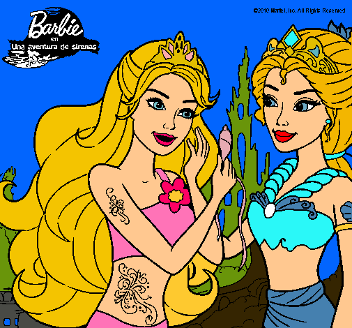 Barbie se despiede de la reina sirena