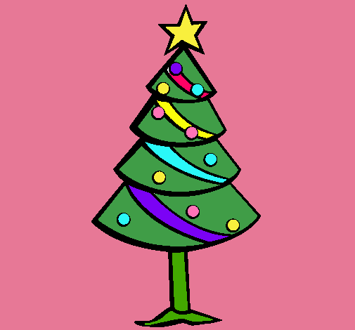Dibujo Árbol de navidad II pintado por Victori-a