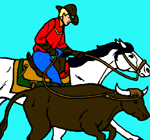 Vaquero y vaca