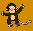 Dibujo Mono pintado por moruza