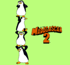 Dibujo Madagascar 2 Pingüinos pintado por dahil