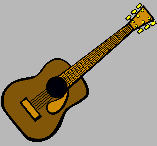 Dibujo Guitarra española II pintado por SelenaGome