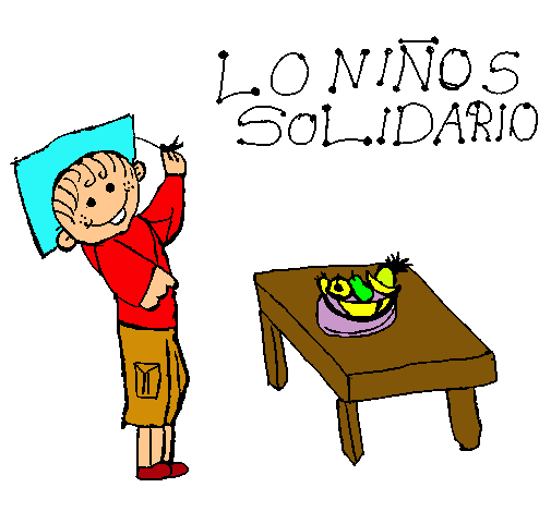 Niño solidario