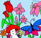 Dibujo Fauna y flora pintado por colorida