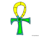 Dibujo Ankh pintado por Nicomolamucho