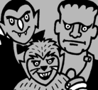 Dibujo Personajes Halloween pintado por sdsdsdssdsd
