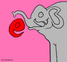 Dibujo Elefante pintado por evee