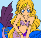 Dibujo Sirena pintado por changuita