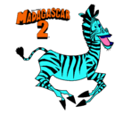 Dibujo Madagascar 2 Marty pintado por Yasna_558